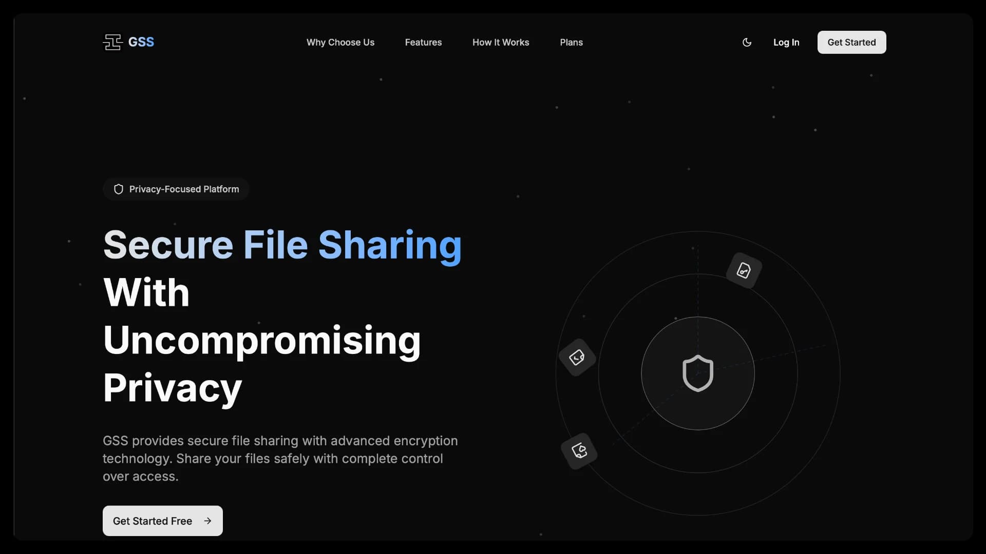 GSS Secure File Sharing platform developed by Axcertro