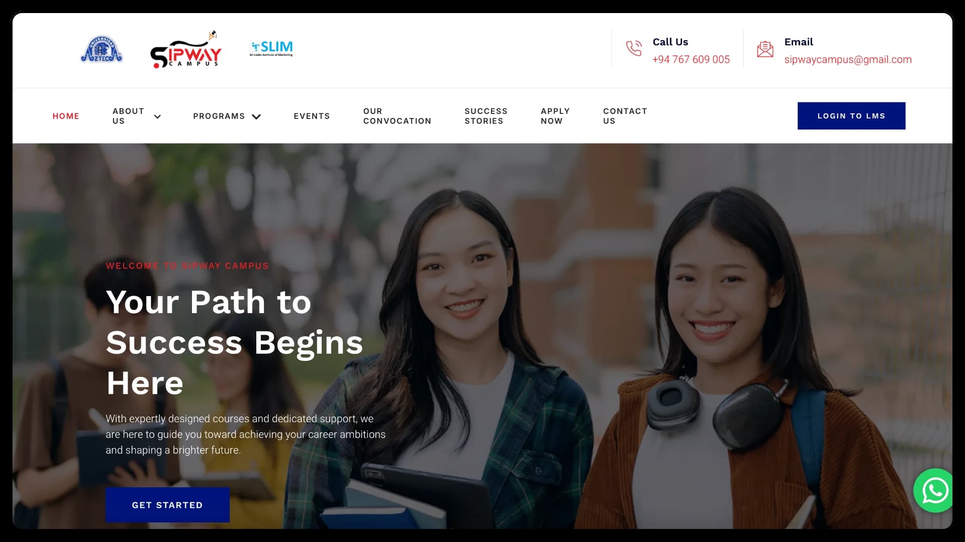 Sipway Campus LMS developed by Axcertro