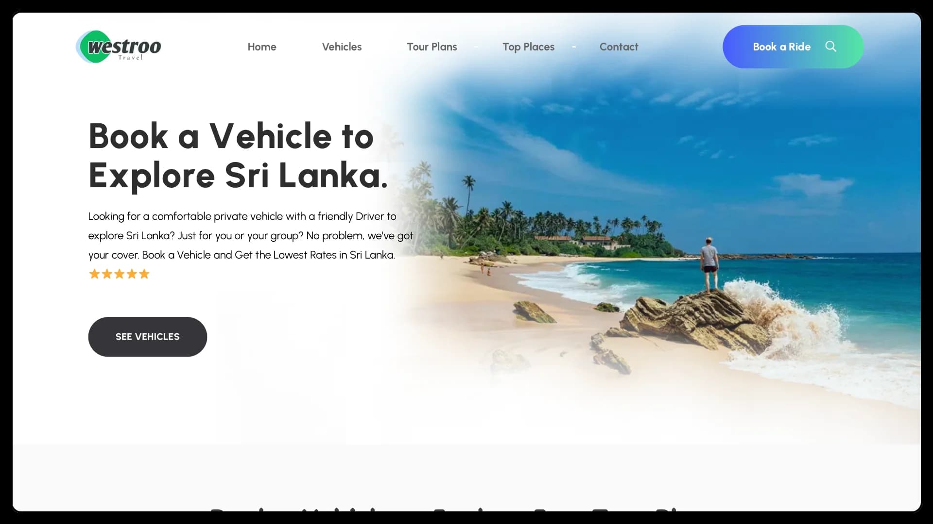 Westrootravel Wordpress Website developed by Axcertro